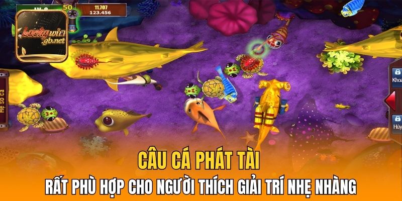 Câu cá phát tài rất phù hợp cho người thích giải trí nhẹ nhàng