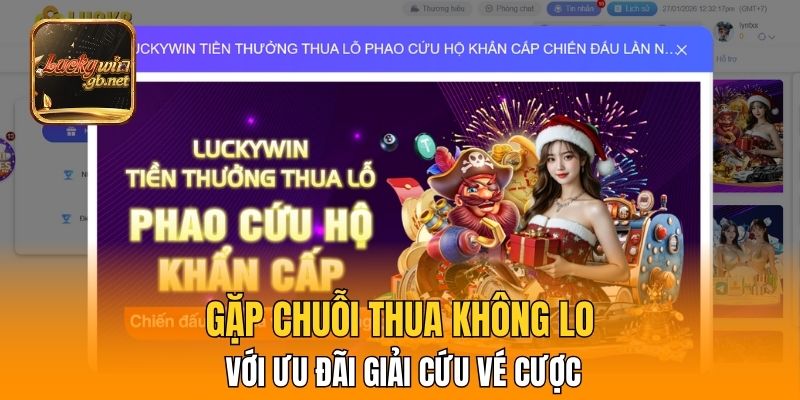 Gặp chuỗi thua không lo với ưu đãi giải cứu vé cược