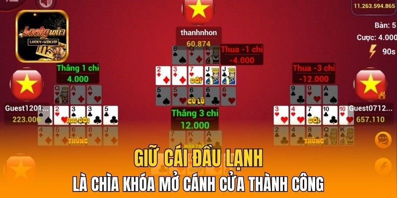 Giữ cái đầu lạnh là chìa khóa mở cánh cửa thành công